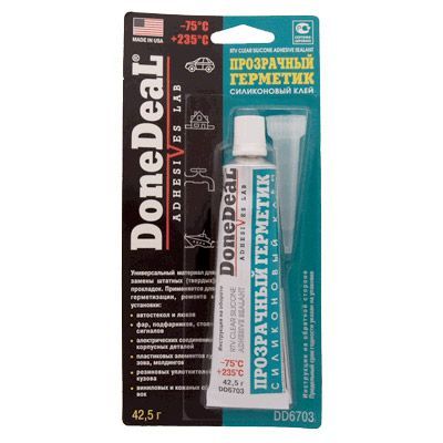 Done Deal Герметик силиконовый прозрачный (DD6703) 0,043 л